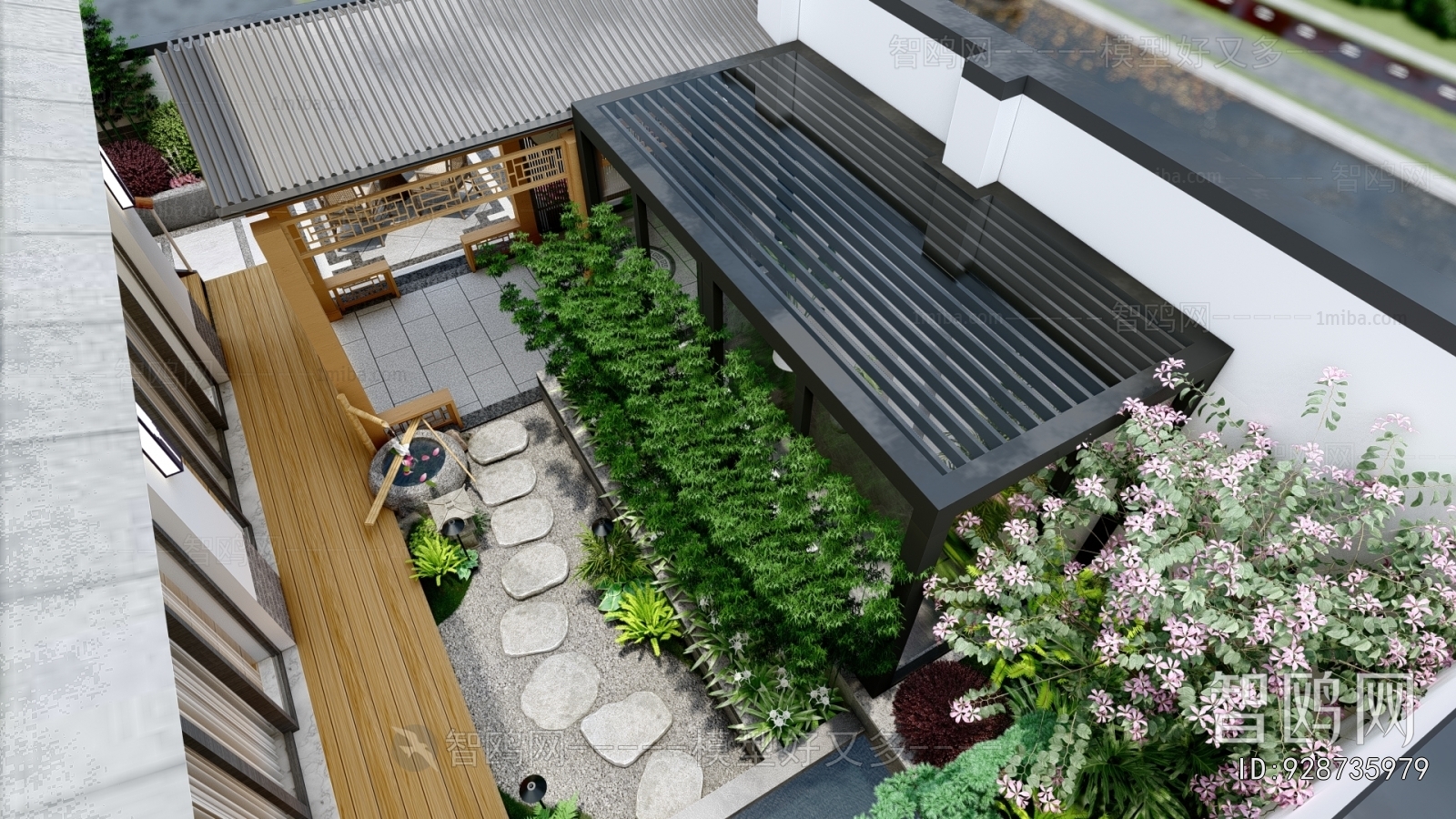 New Chinese Style Courtyard/landscape