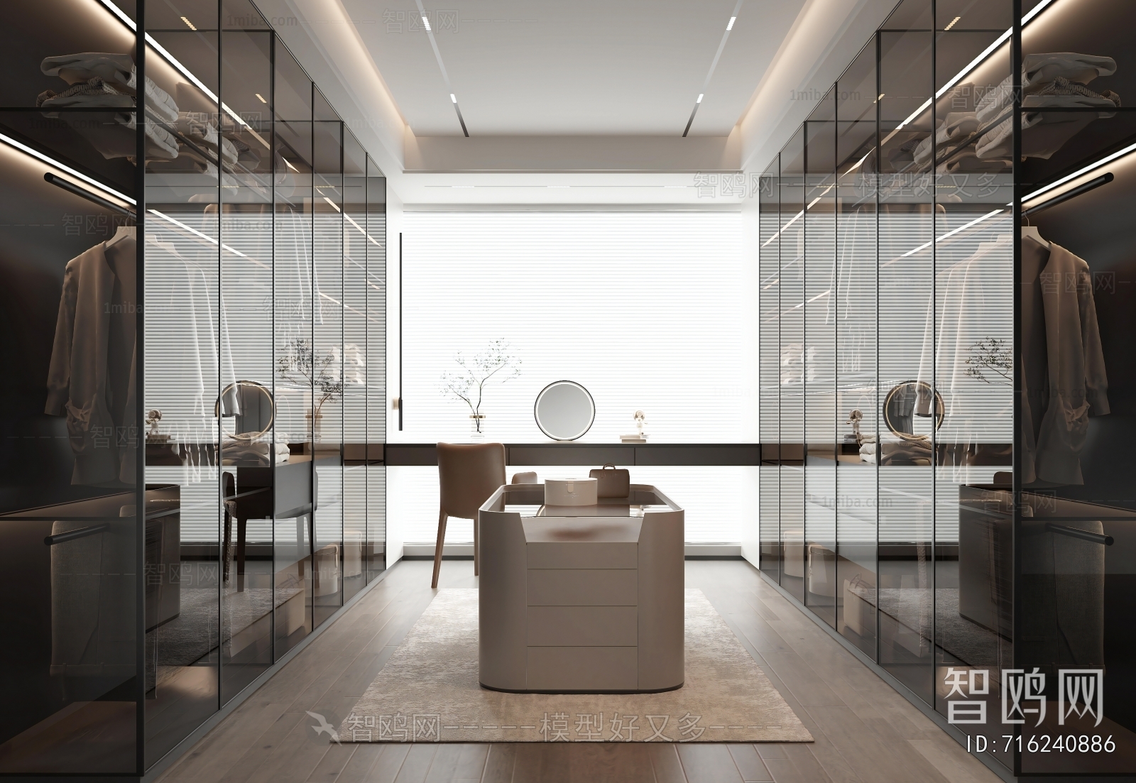 Modern Clothes Storage Area