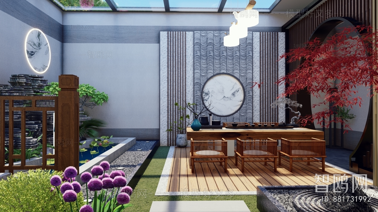 New Chinese Style Courtyard/landscape