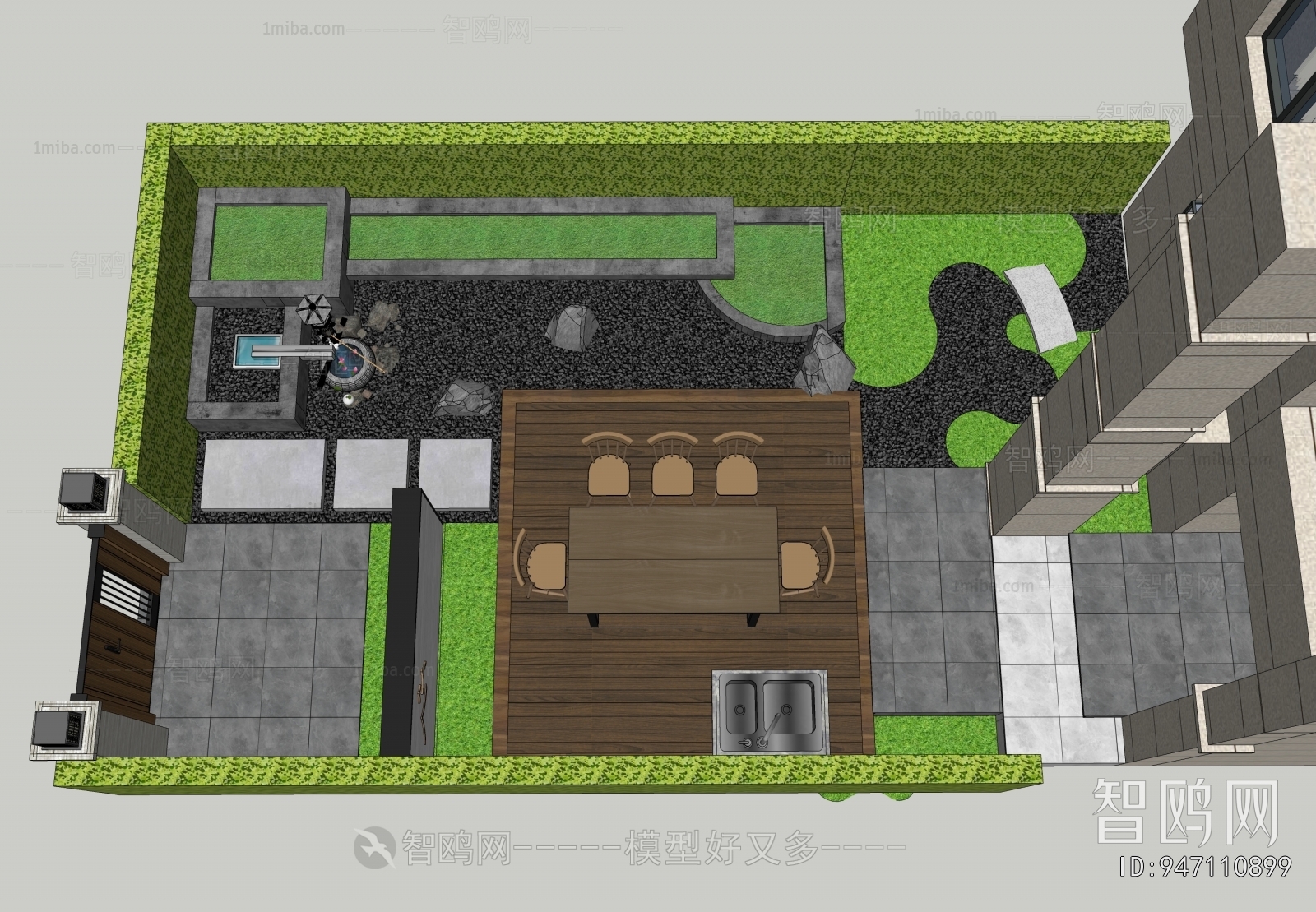 New Chinese Style Courtyard/landscape