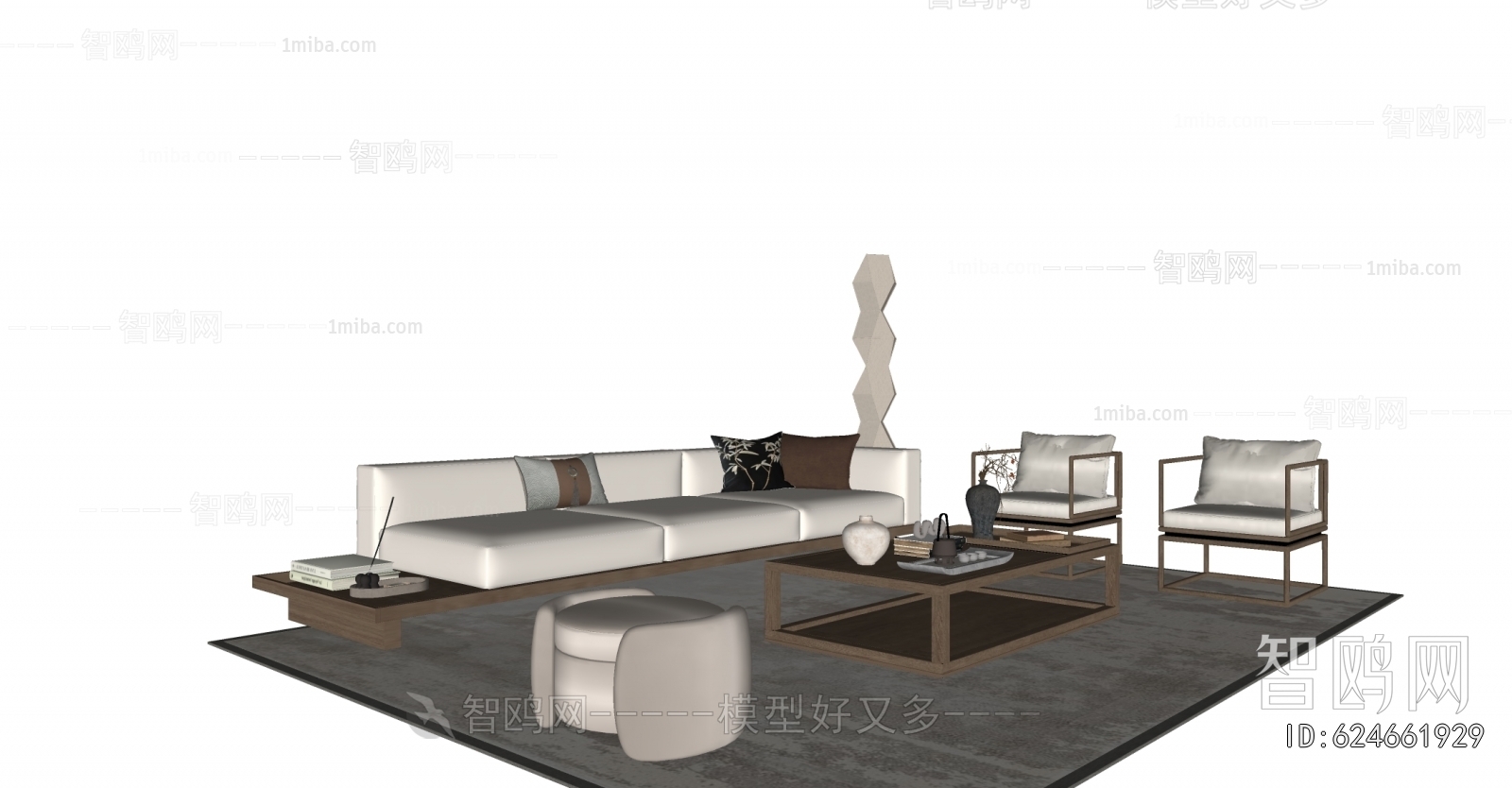 New Chinese Style Sofa Combination