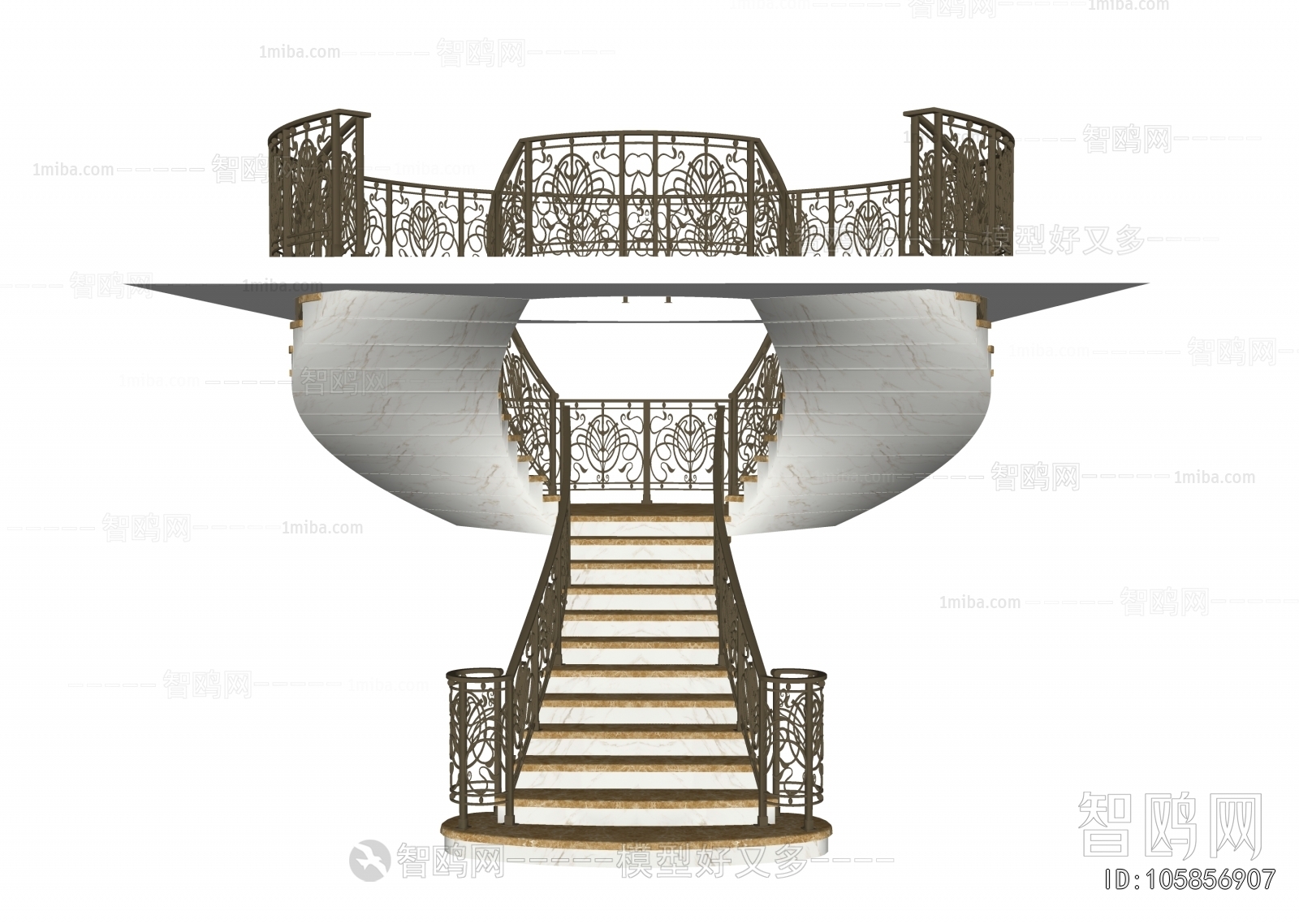 European Style Rotating Staircase