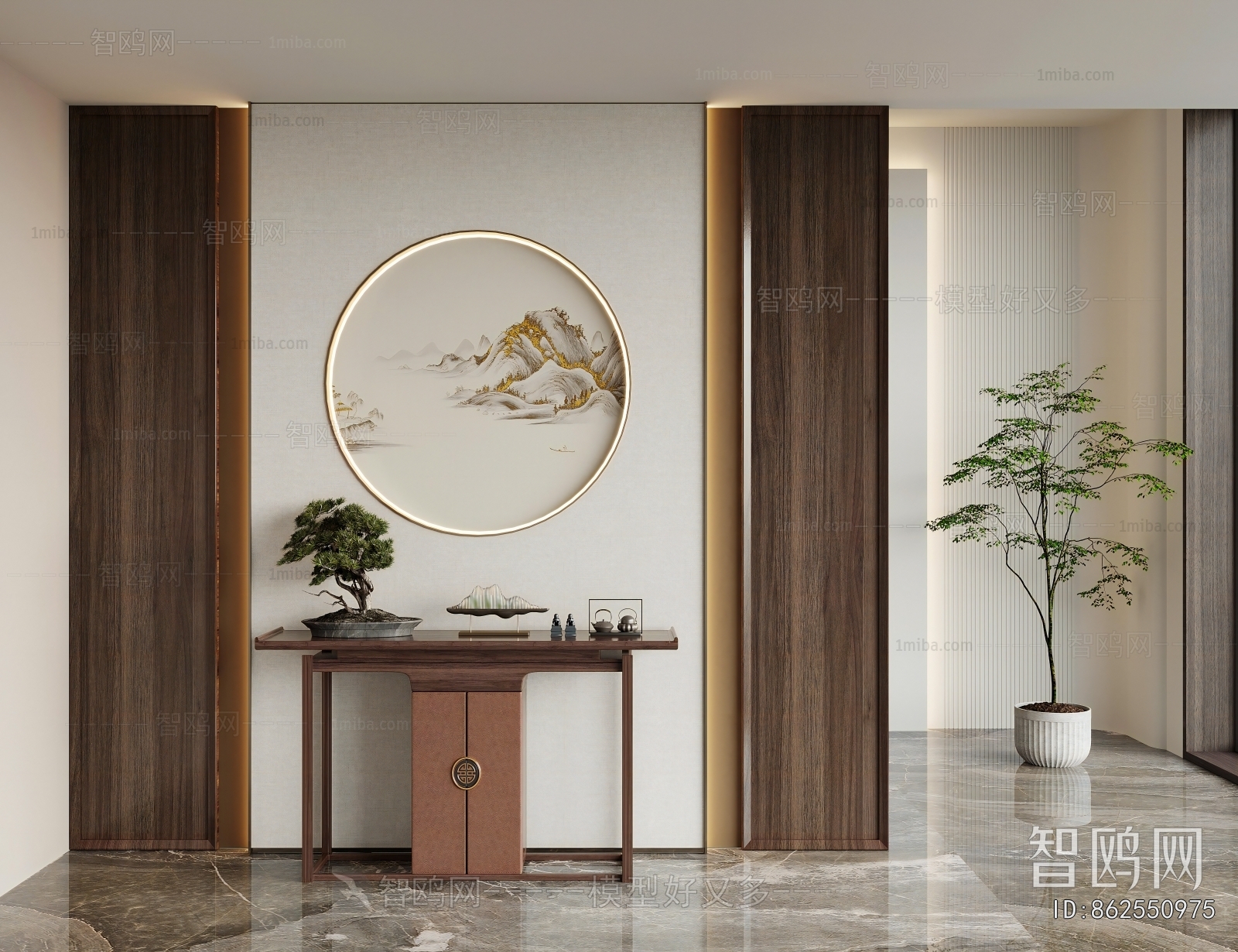 New Chinese Style Hallway