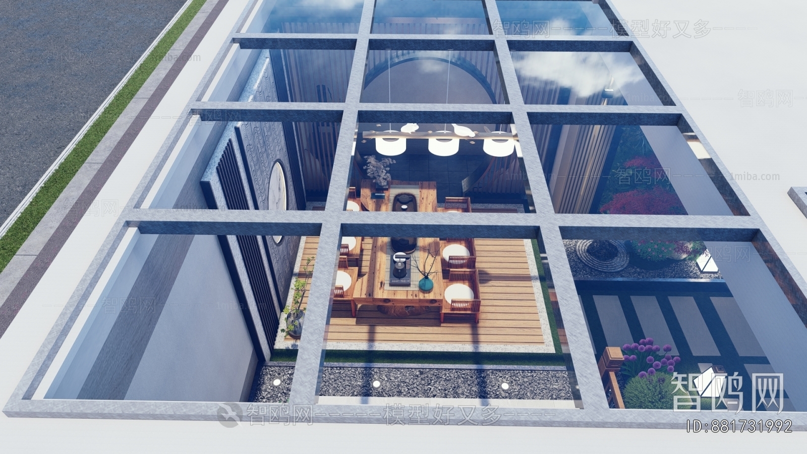 New Chinese Style Courtyard/landscape