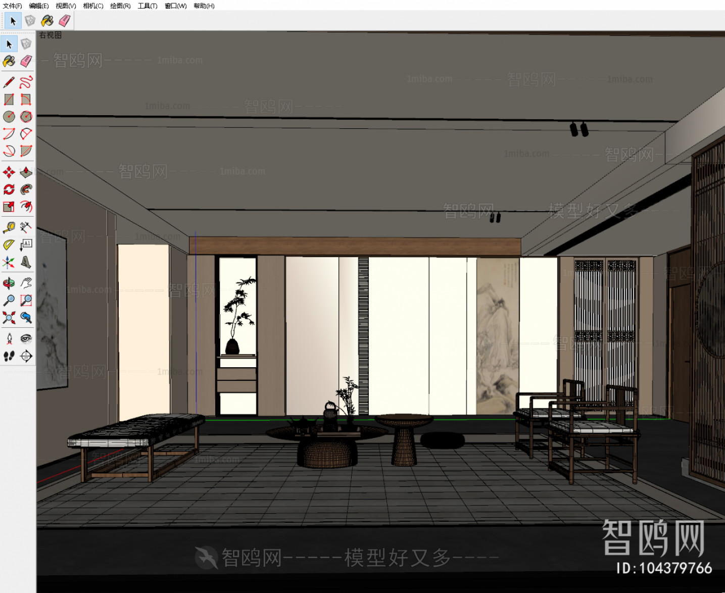 New Chinese Style A Living Room