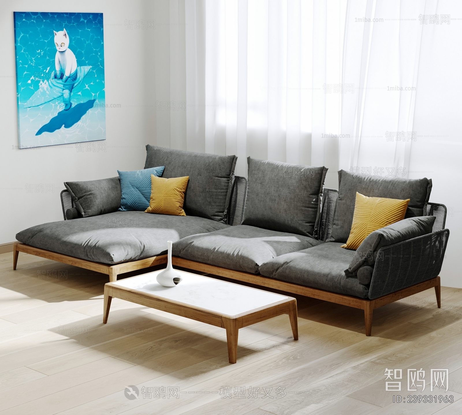 Nordic Style Corner Sofa