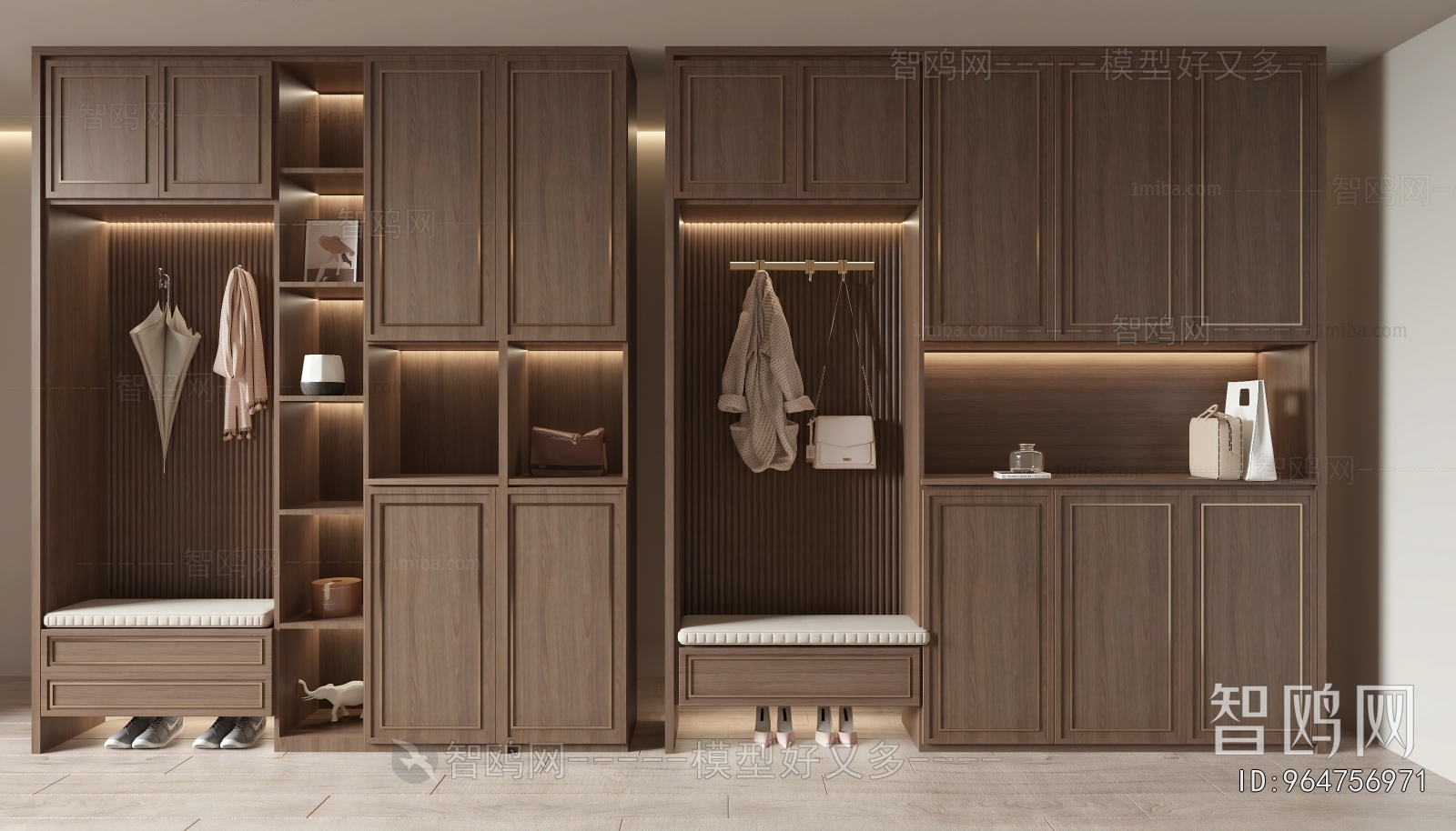 New Chinese Style Shoe Cabinet