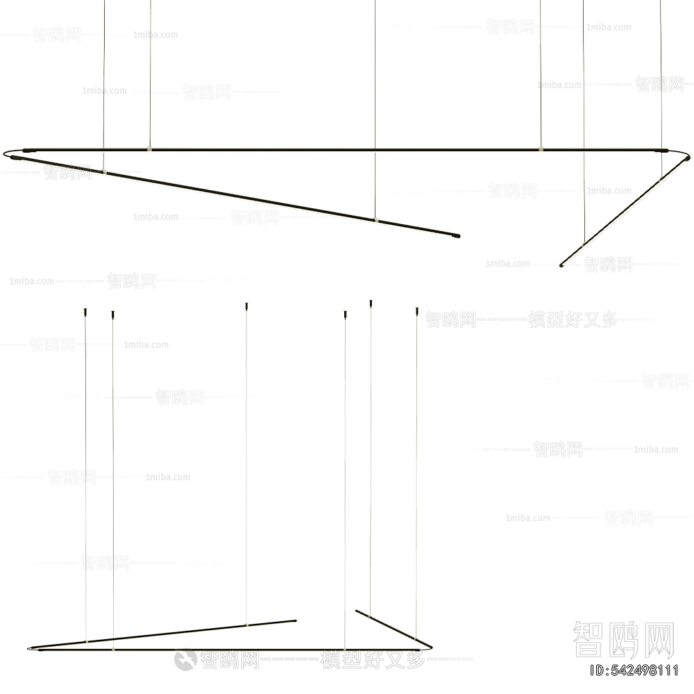 Modern Long Chandelier