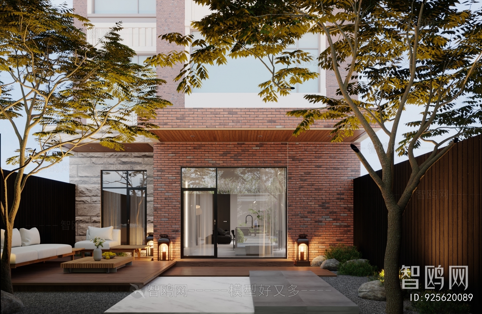 Modern Courtyard/landscape