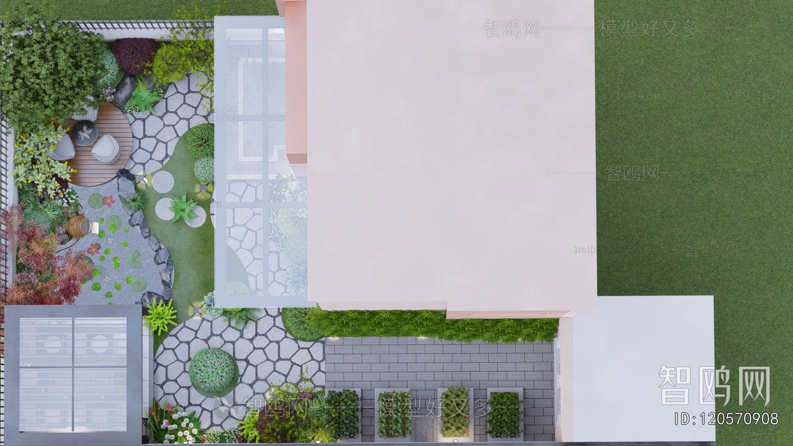 New Chinese Style Courtyard/landscape