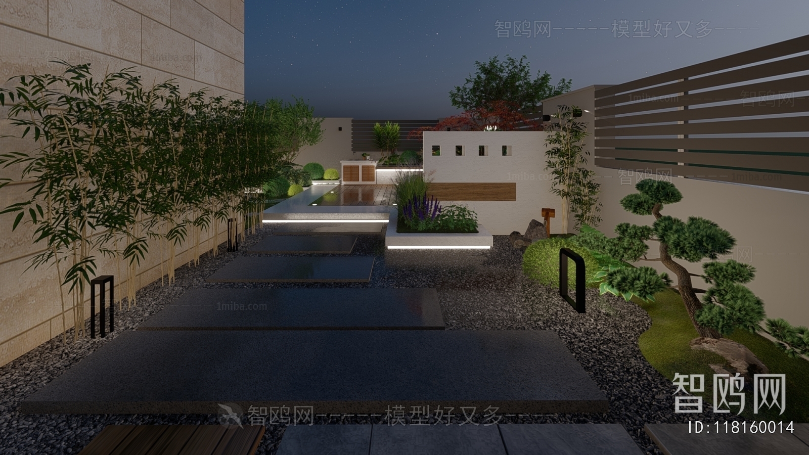 Modern Courtyard/landscape