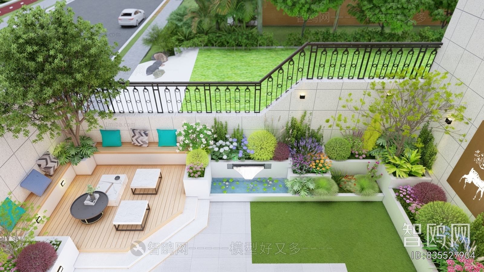 Modern Courtyard/landscape