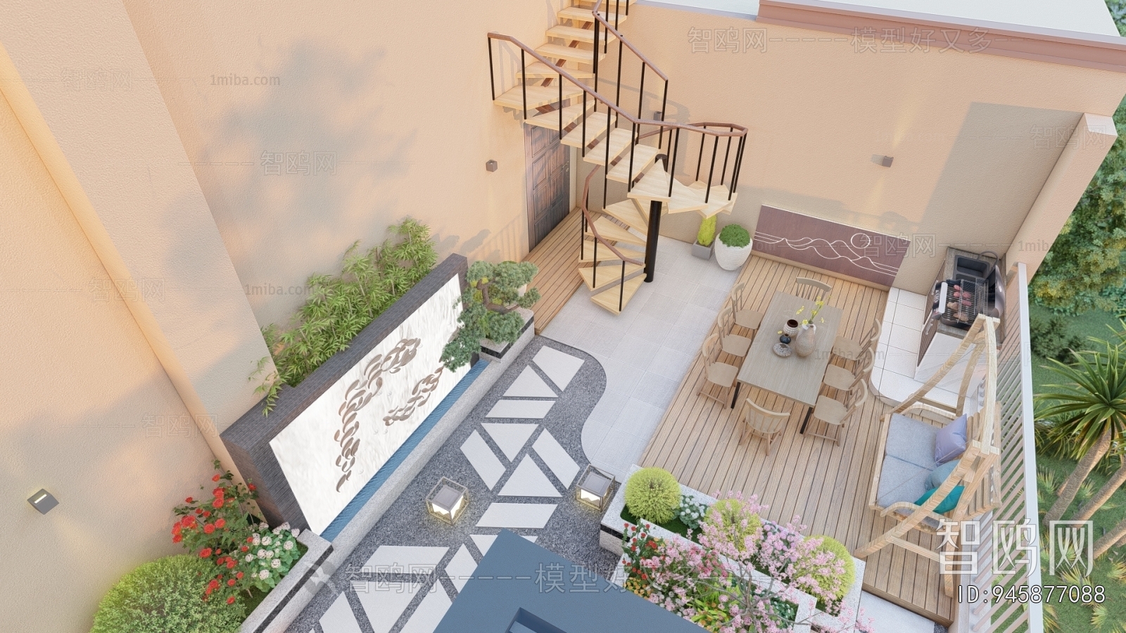 New Chinese Style Courtyard/landscape