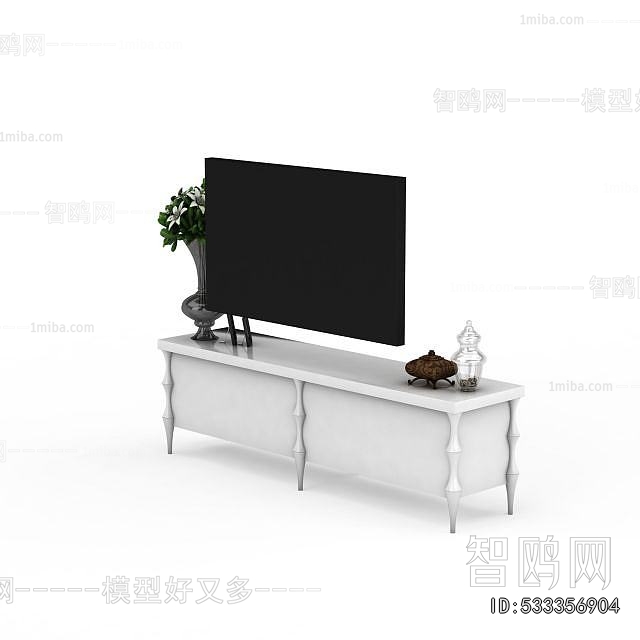 Simple European Style TV Cabinet