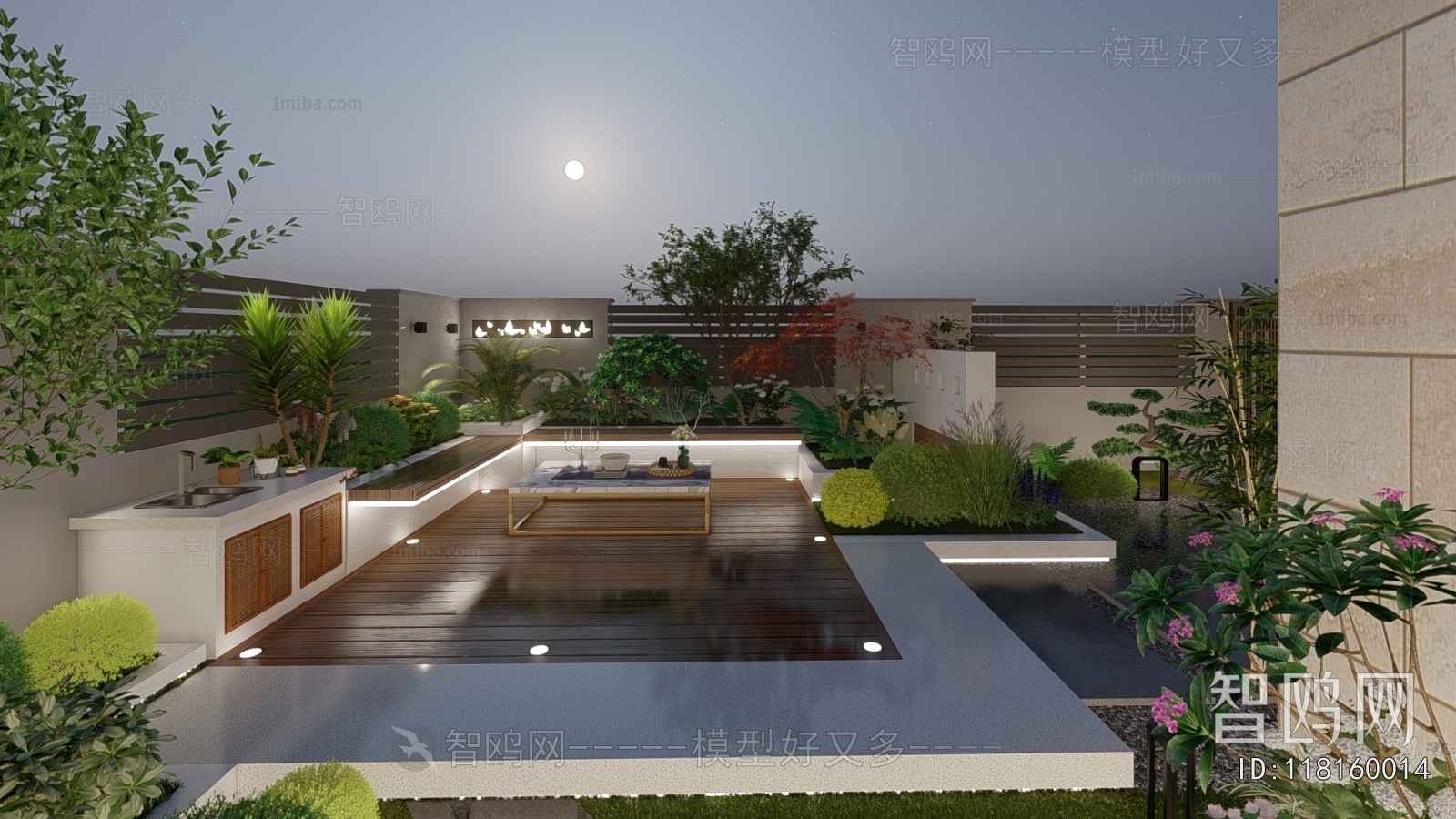 Modern Courtyard/landscape