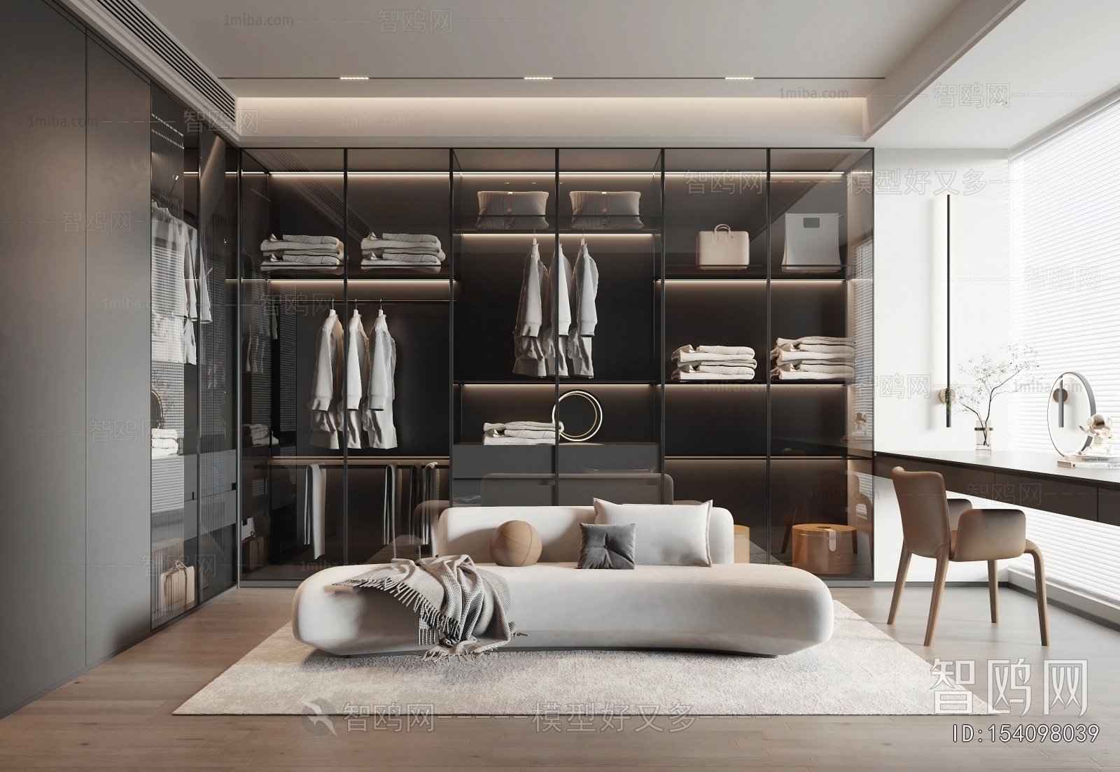 Modern Clothes Storage Area