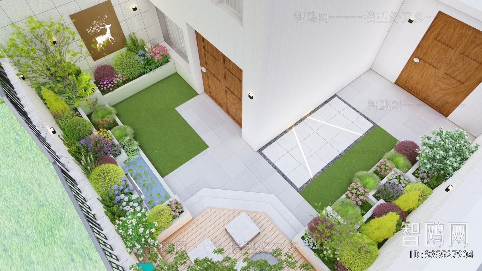Modern Courtyard/landscape