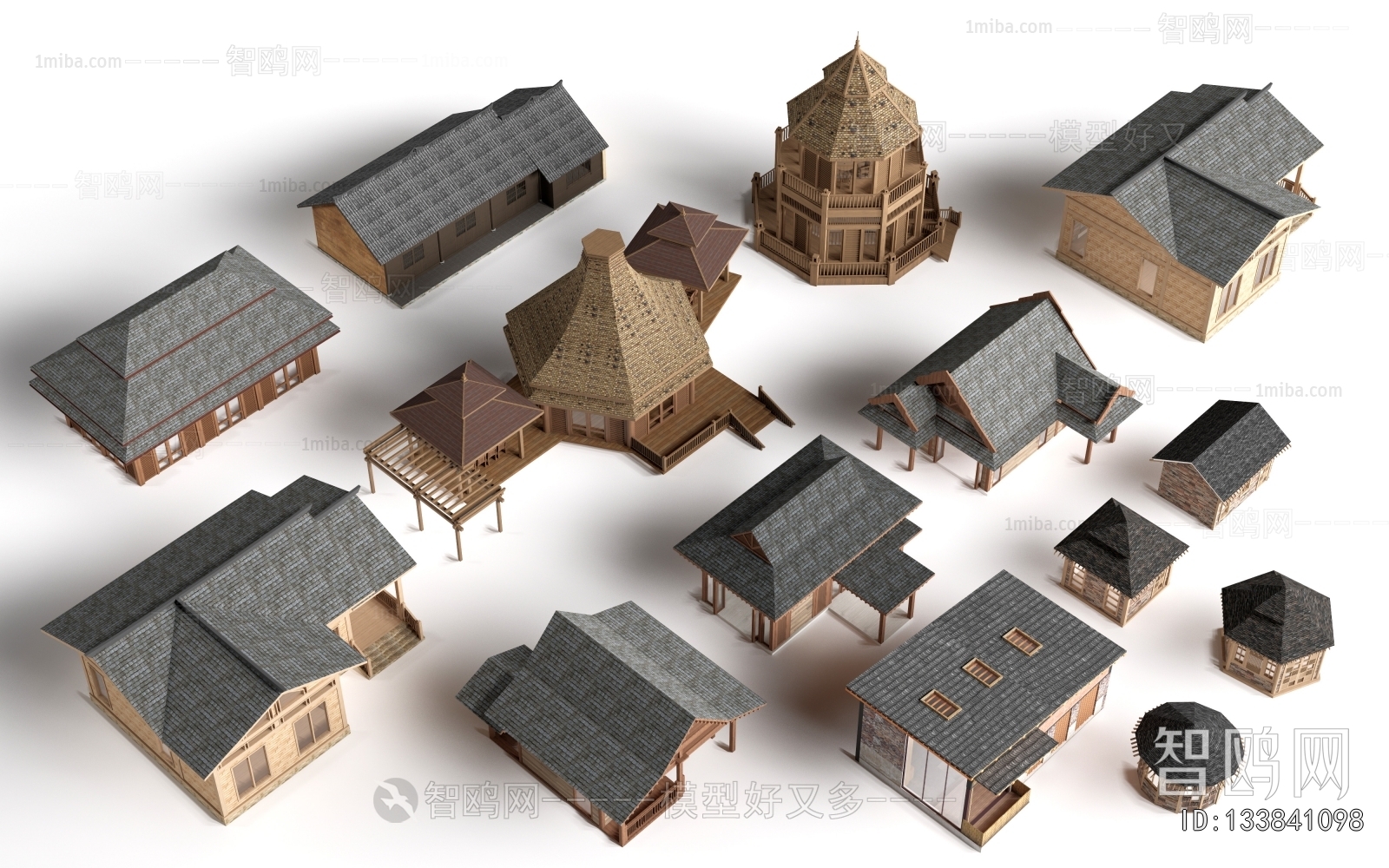 New Chinese Style Appearance Of Commercial Building