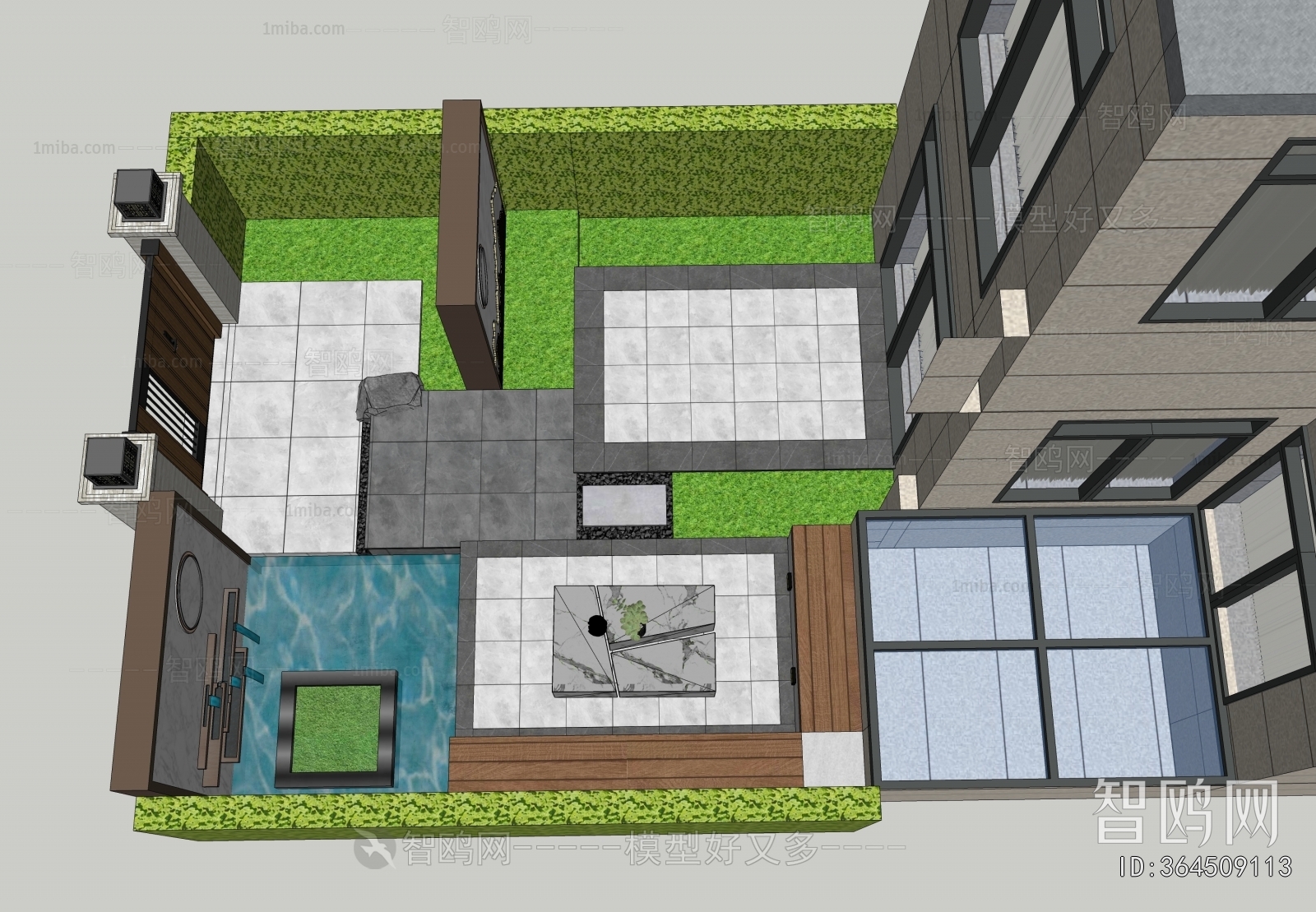 New Chinese Style Courtyard/landscape