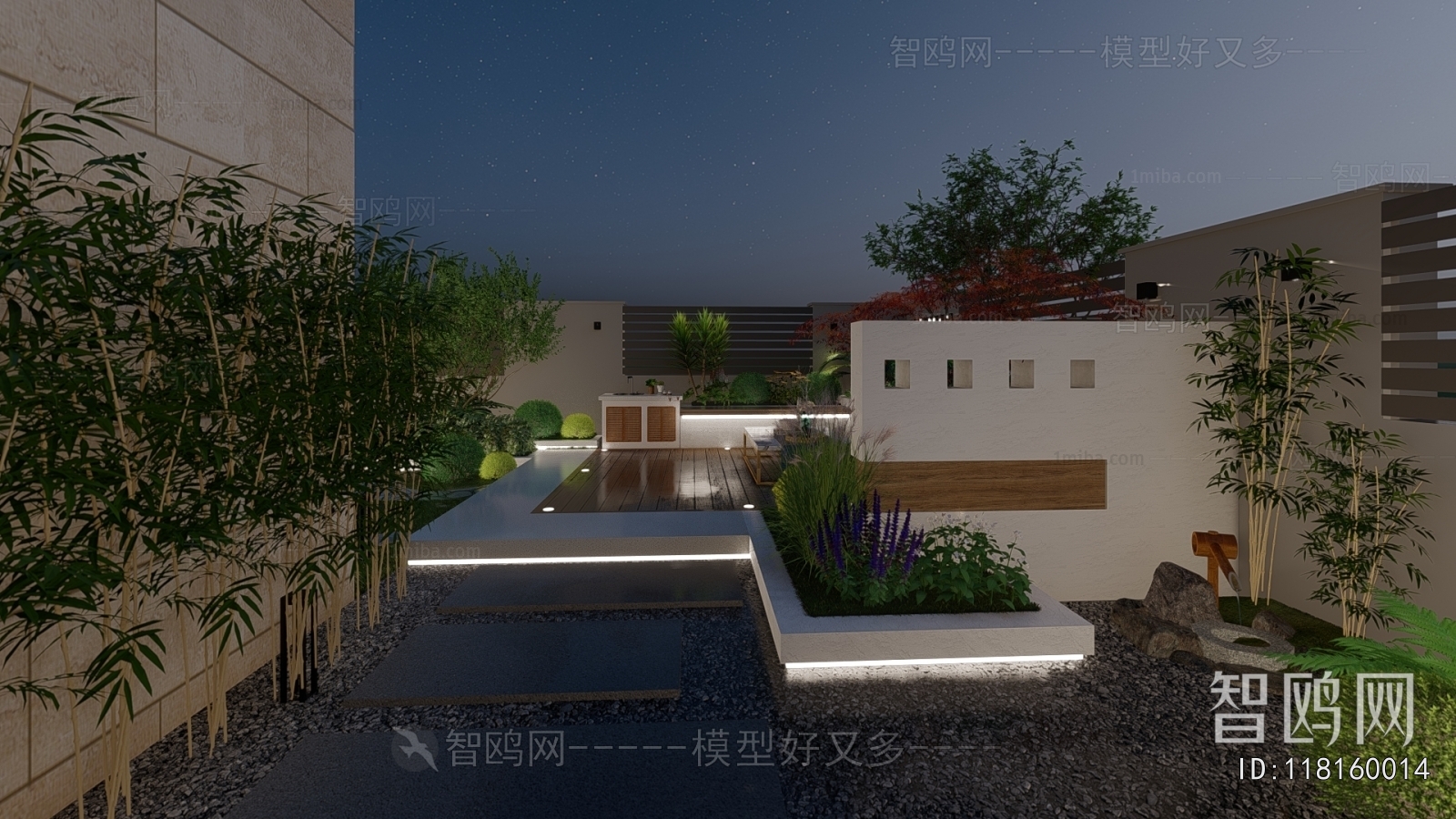 Modern Courtyard/landscape