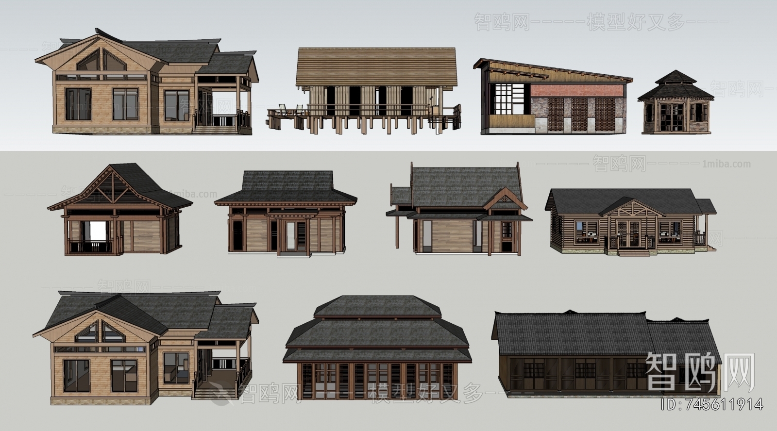 New Chinese Style Appearance Of Commercial Building