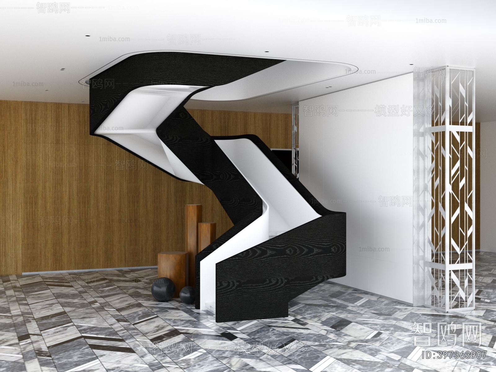 Modern Rotating Staircase
