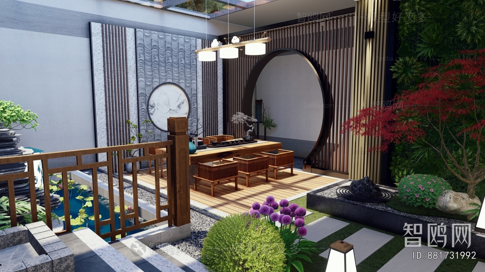 New Chinese Style Courtyard/landscape