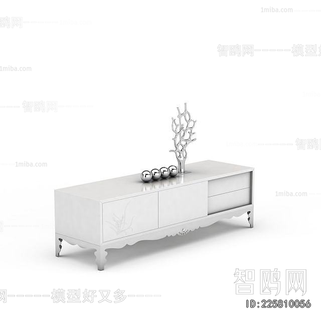 Simple European Style TV Cabinet