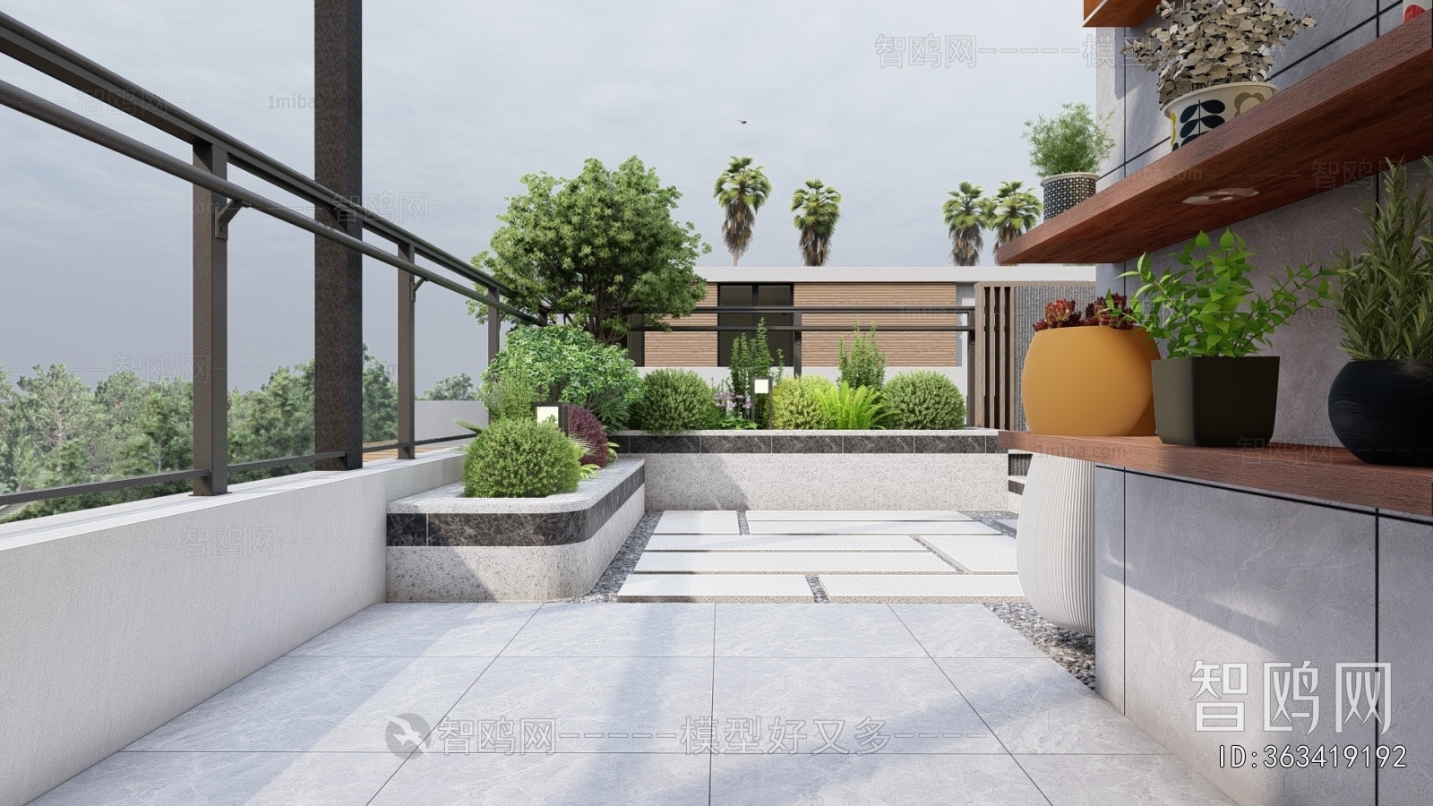 New Chinese Style Courtyard/landscape