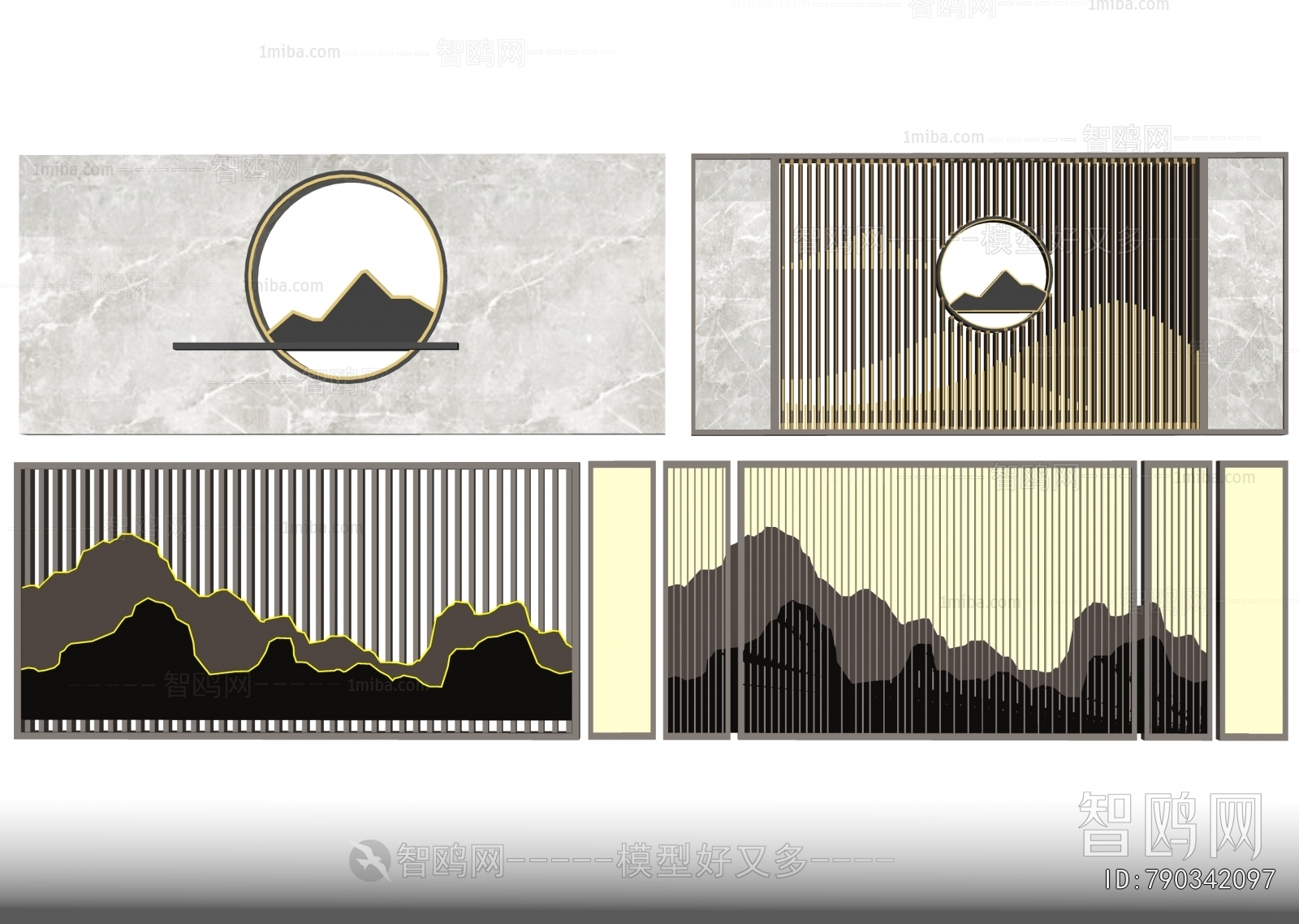 New Chinese Style Landscape Wall