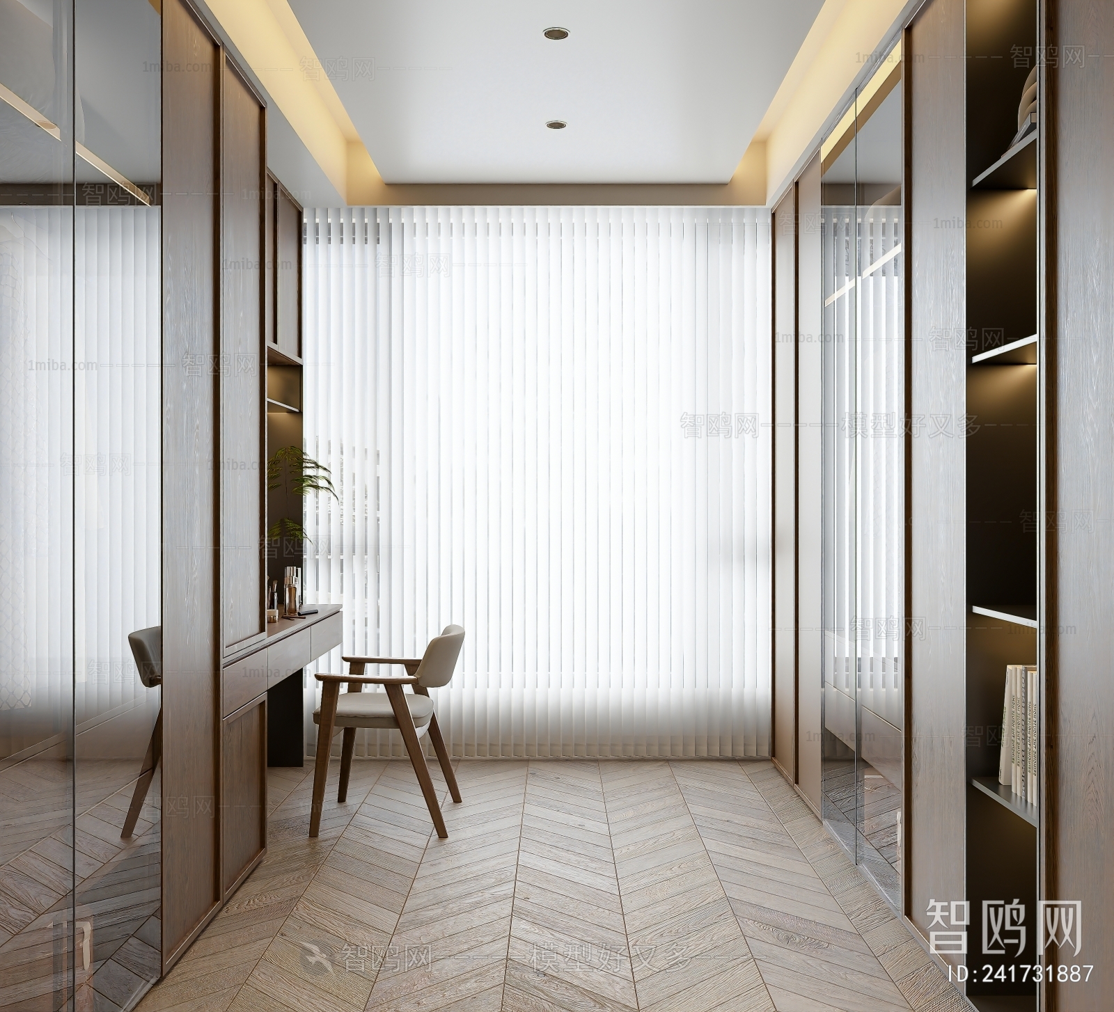 Modern Clothes Storage Area