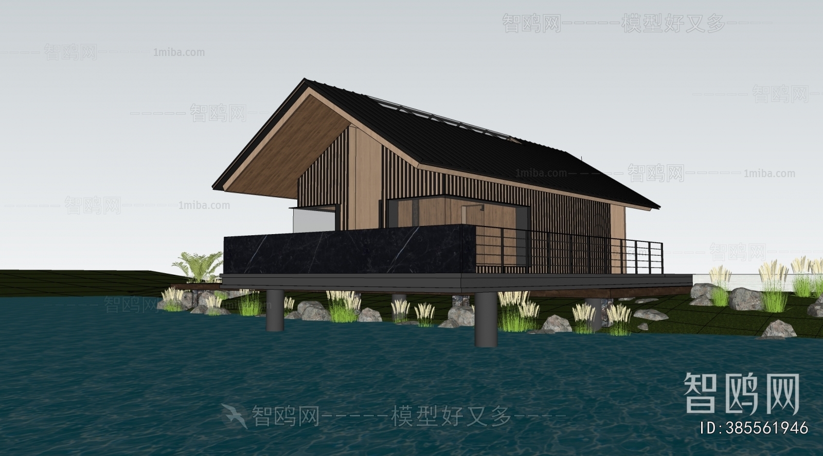 新中式木建民宿建筑