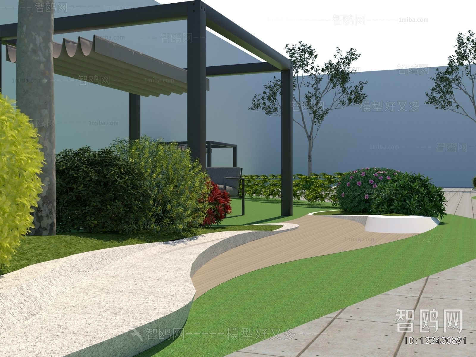 Modern Park Landscape