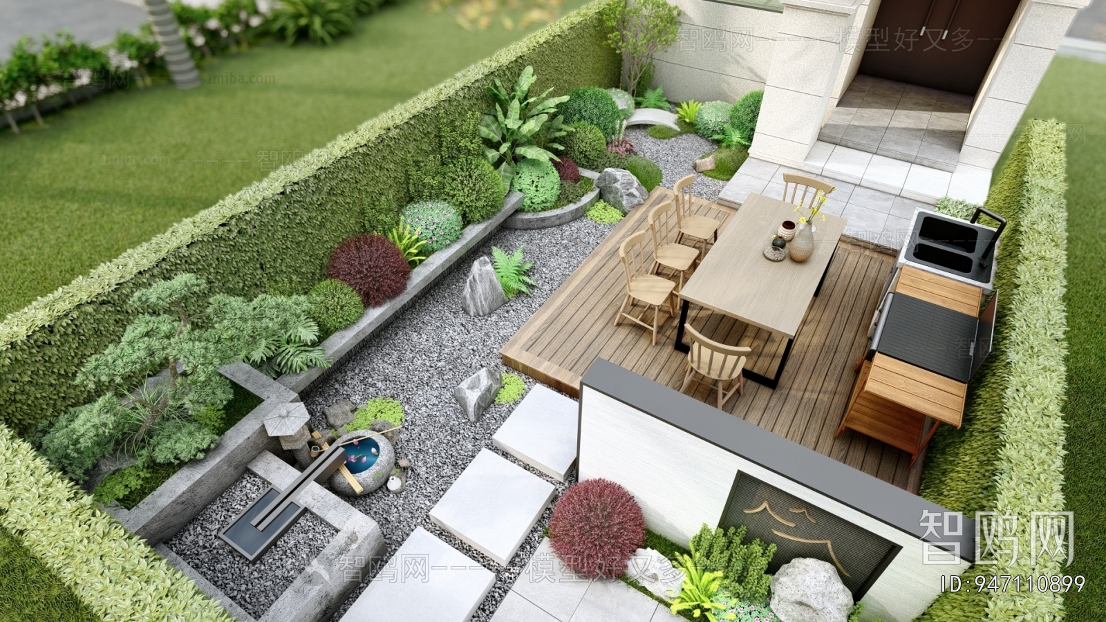 New Chinese Style Courtyard/landscape