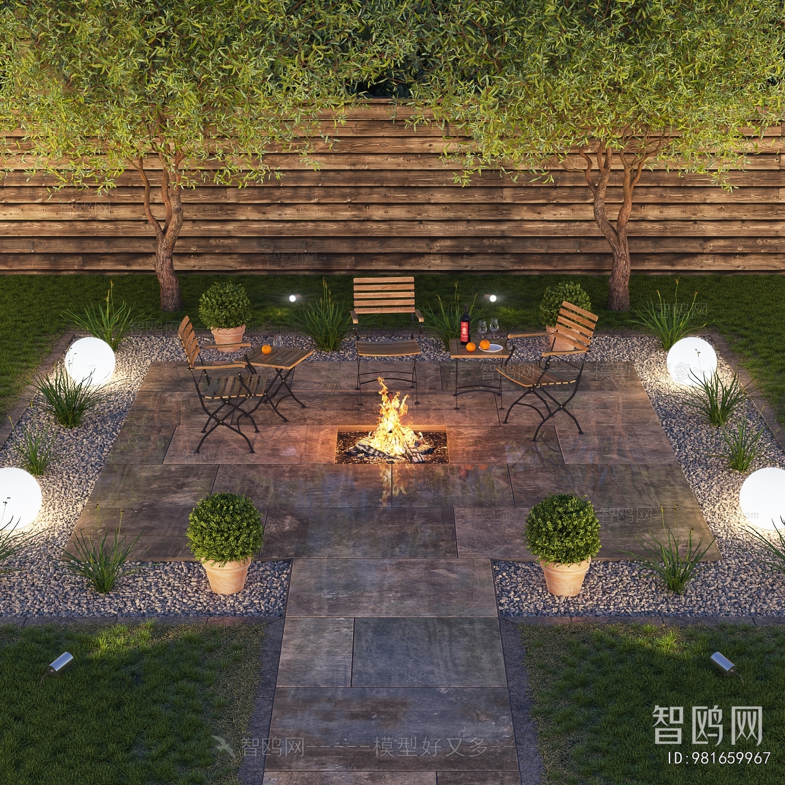 Modern Courtyard/landscape