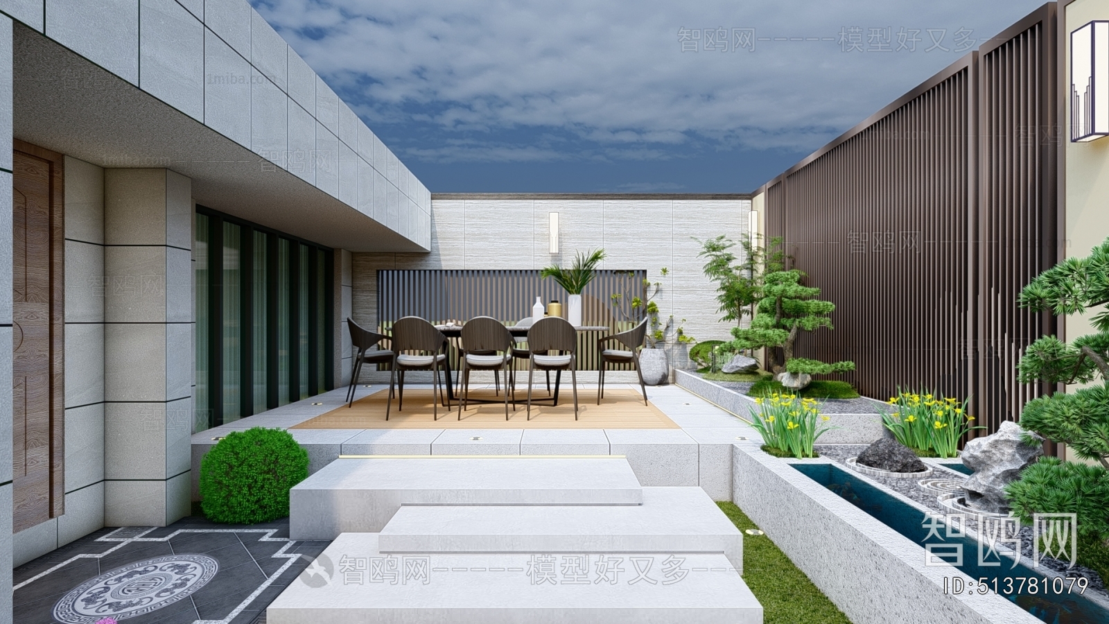 New Chinese Style Courtyard/landscape