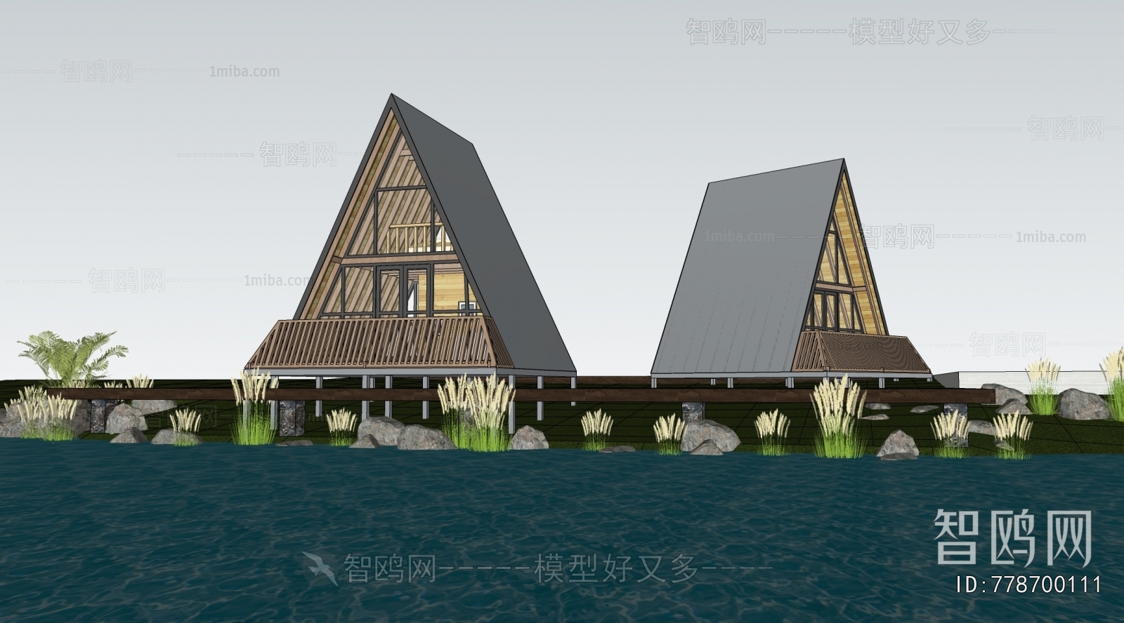 New Chinese Style Appearance Of Commercial Building