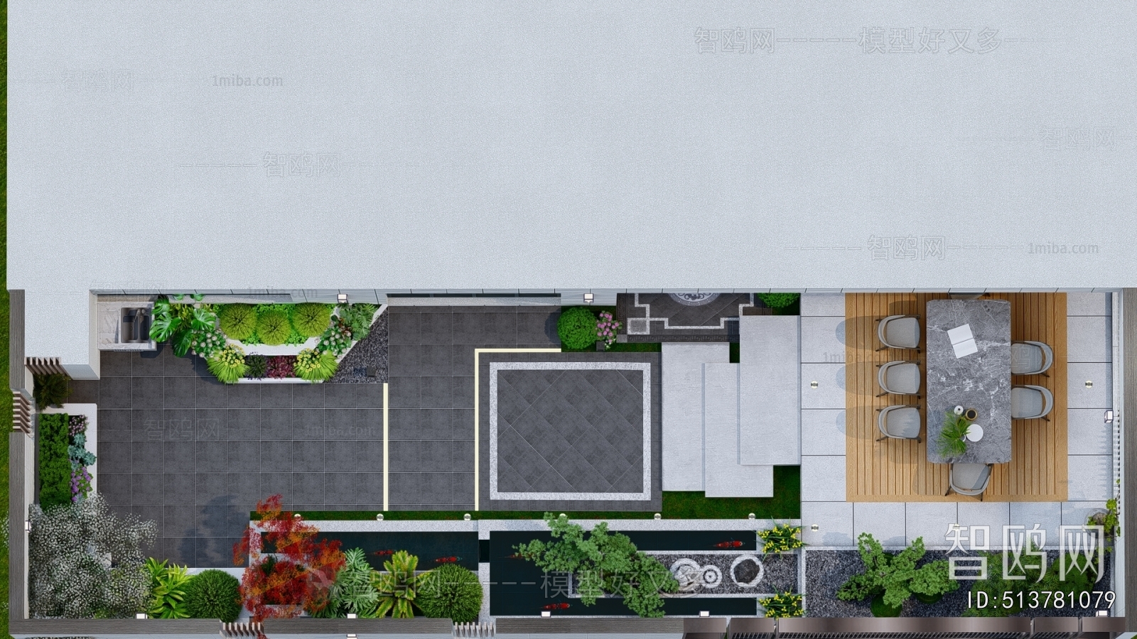 New Chinese Style Courtyard/landscape