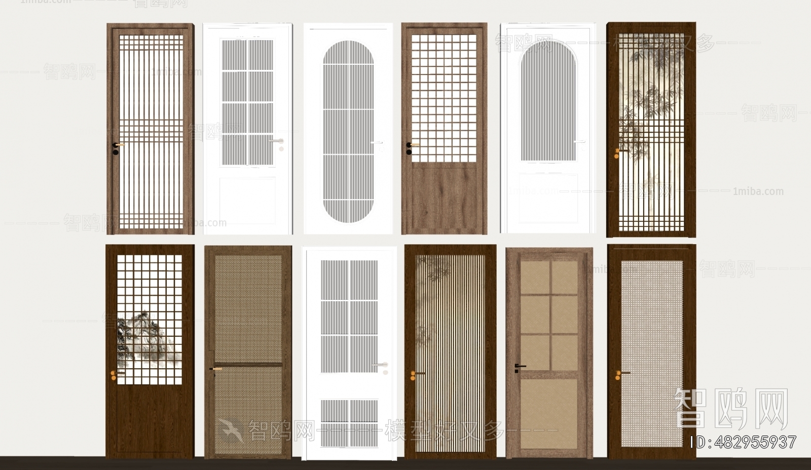 New Chinese Style Single Door