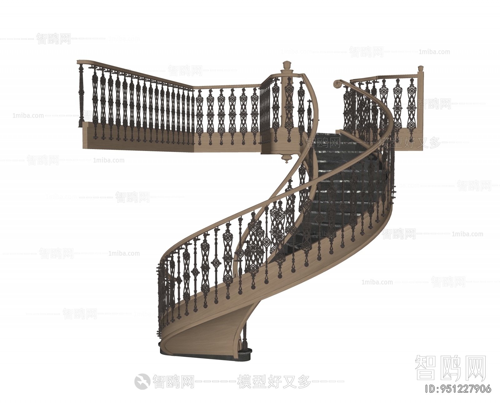 American Style Rotating Staircase
