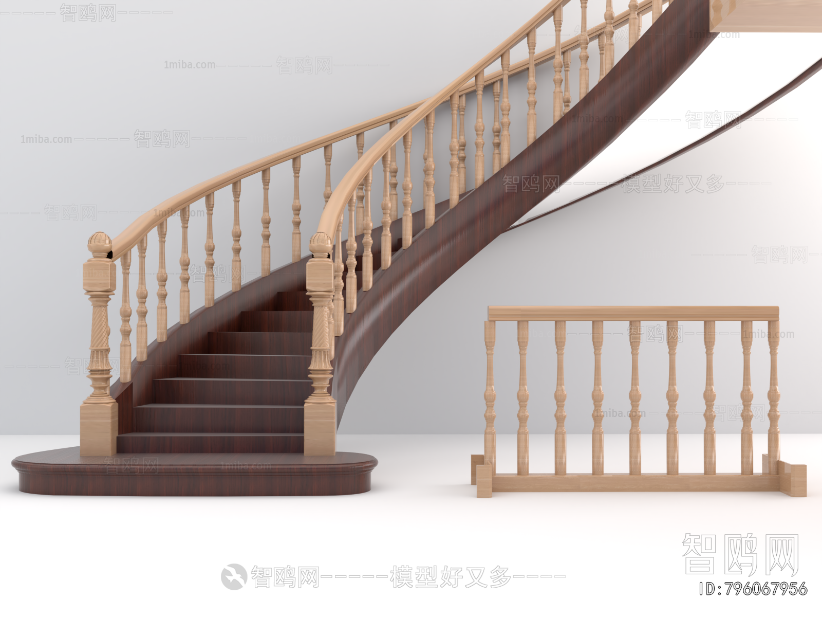 Simple European Style Staircase