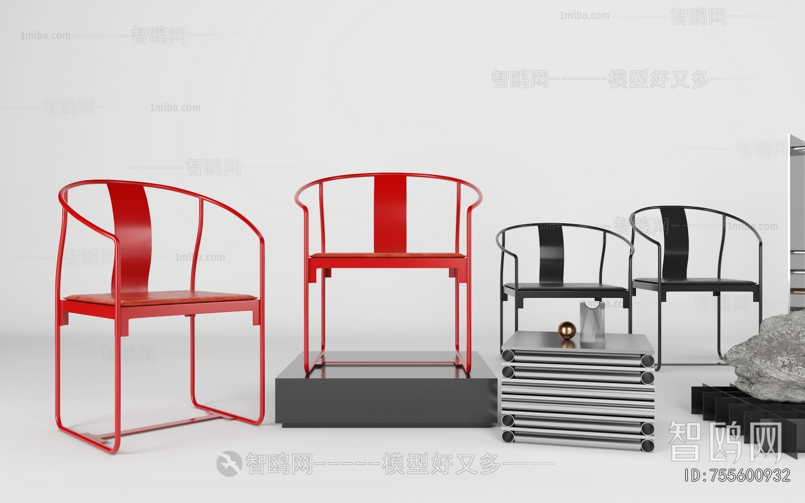 New Chinese Style Single Chair