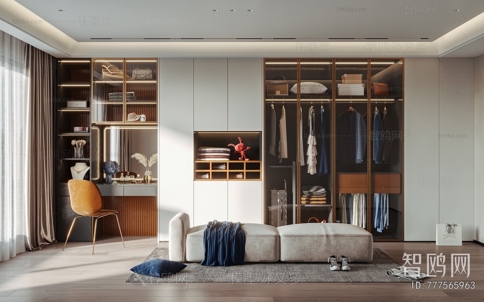 Modern Clothes Storage Area