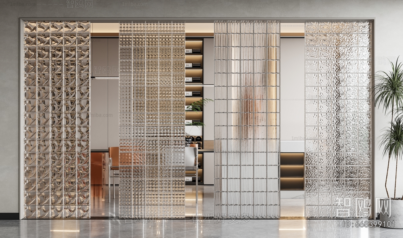 Modern Glass Screen Partition