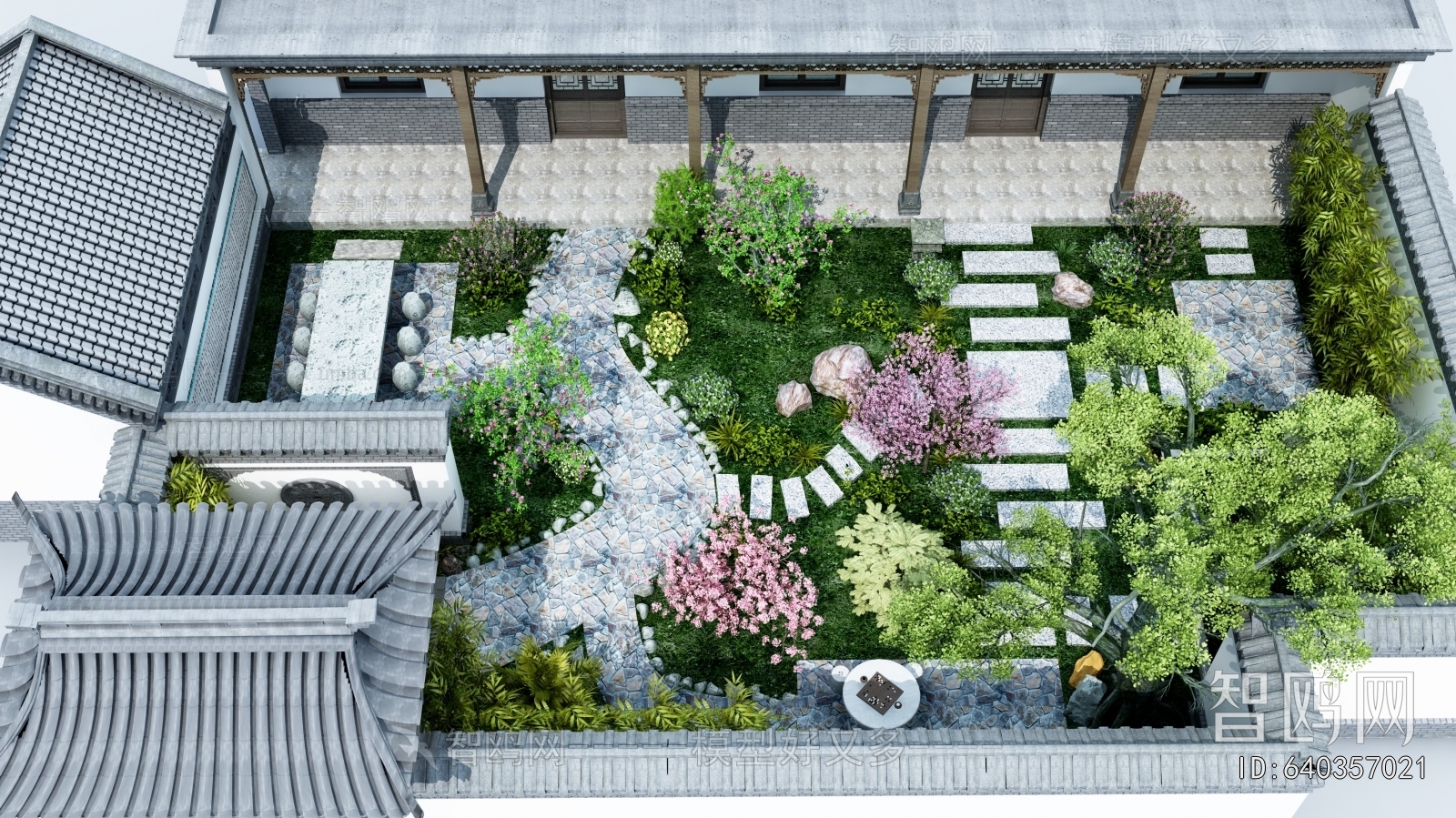 New Chinese Style Courtyard/landscape