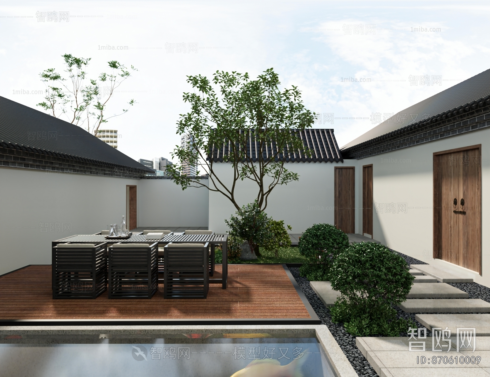 New Chinese Style Courtyard/landscape