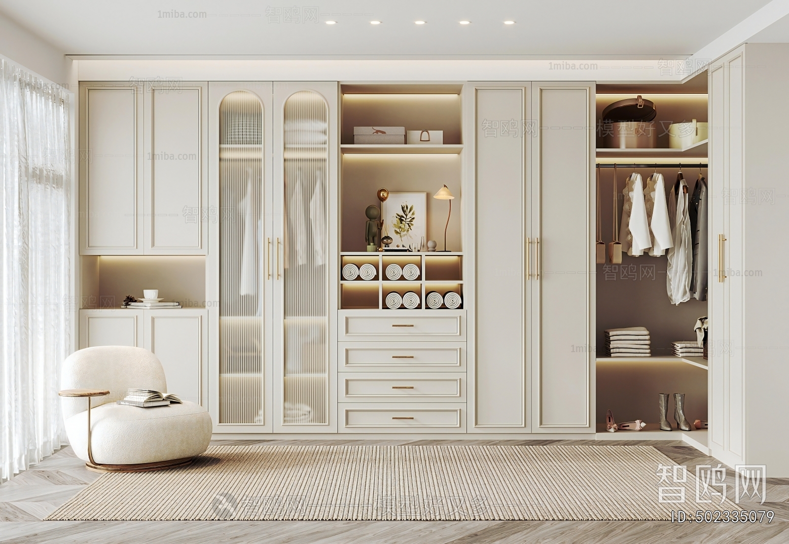 Modern Clothes Storage Area