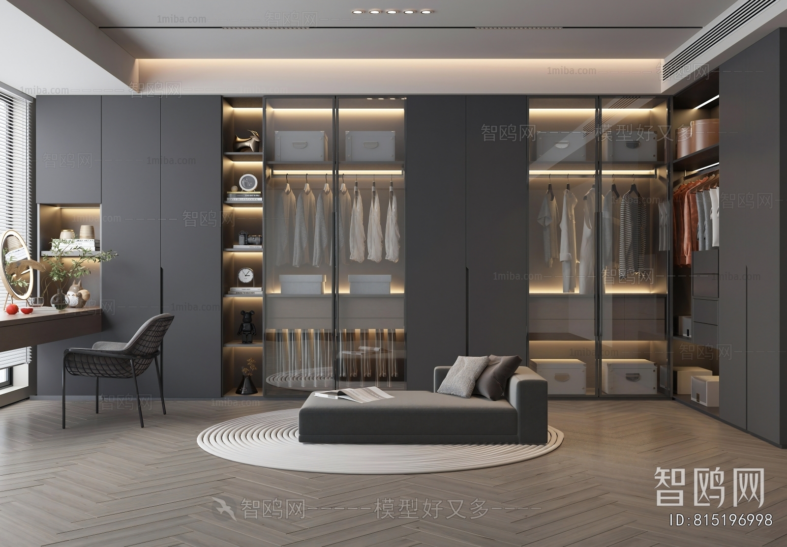 Modern Clothes Storage Area