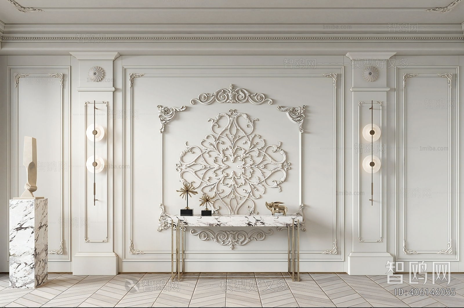 French Style TV Wall