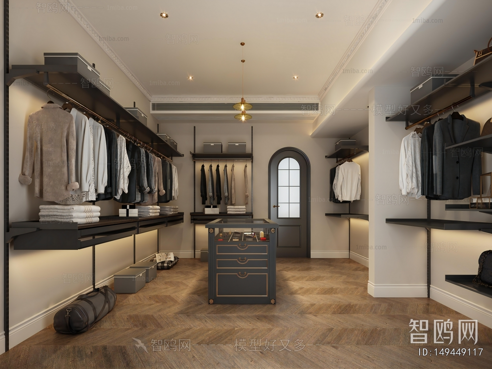 French Style Clothes Storage Area